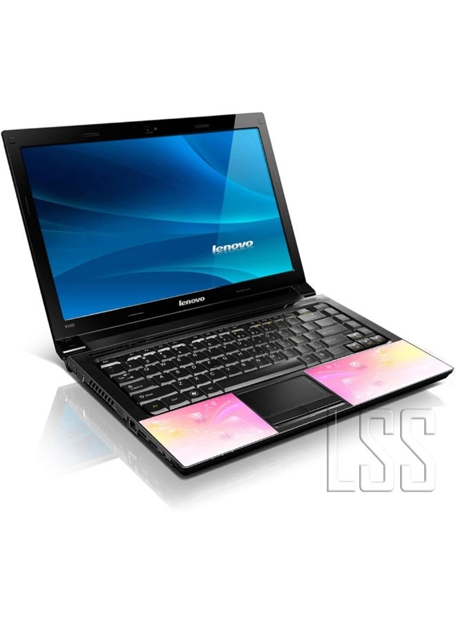 LSS 15 15.6 Inches Laptop Notebook Skin Sticker with 2 Wrist Pads - Reusable Cover Protector Vinyl Sticker Cover Decal Fits 13" - 16" HP Asus Acer Samsung - Butterfly Abstract - Image 2