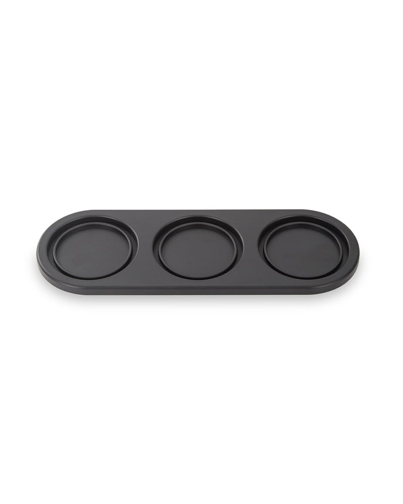 FinaMill Black Trio Stackable Tray â€“ Spice Rack for 3 FinaMill Pods, Durable Kitchen Organizer for Spice Grinder, BPA-Free, Easy to Clean, Keeps Spices Neat and Accessible, Home and Kitchen Gift Ideas - Image 1