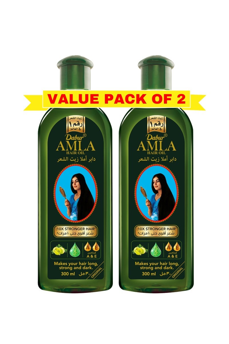 دابر زيت أملا للشعر غني بزيوت أملة الطبيعية وفيتامين سي عبوة من 2 2 × 300 مل - Image 1