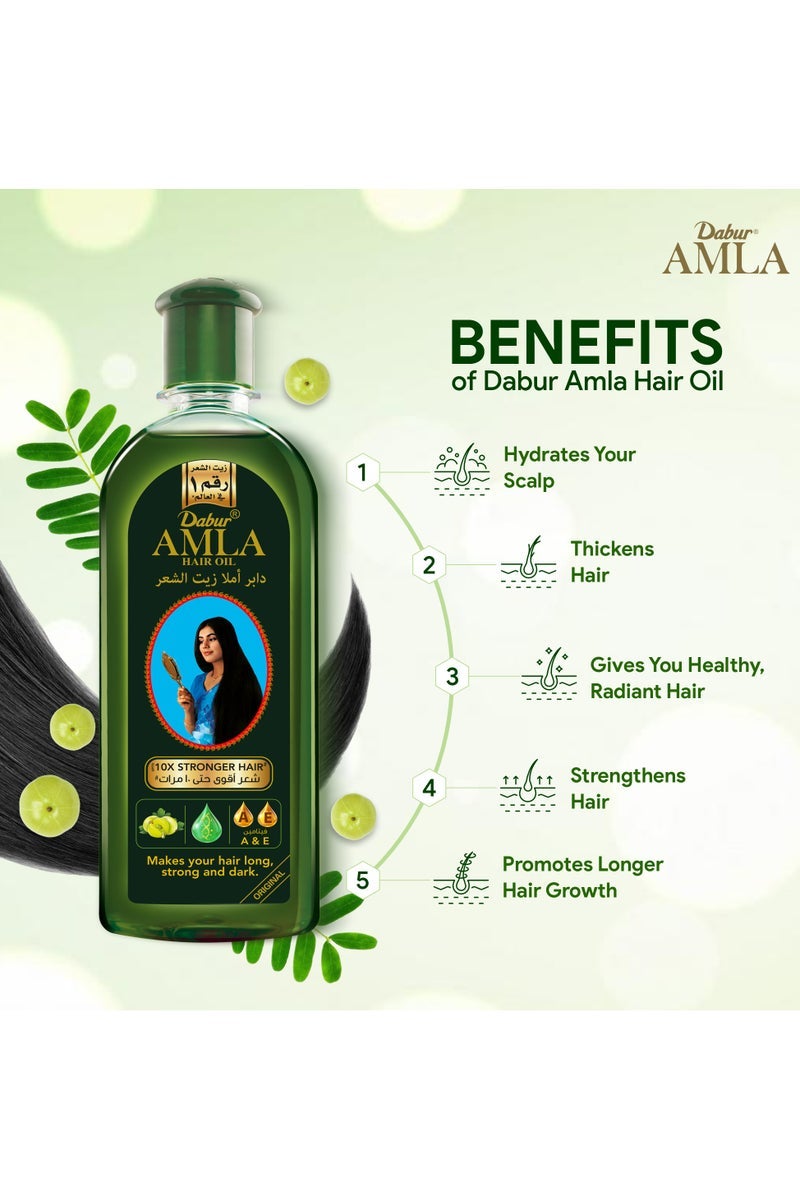 دابر زيت أملا للشعر غني بزيوت أملة الطبيعية وفيتامين سي عبوة من 2 2 × 300 مل - Image 3