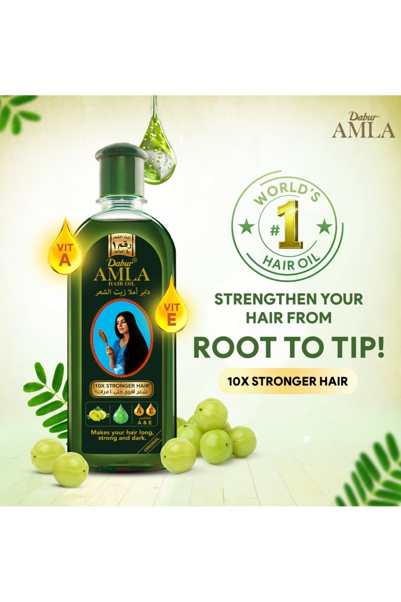 دابر زيت أملا للشعر غني بزيوت أملة الطبيعية وفيتامين سي عبوة من 2 2 × 300 مل - Image 2