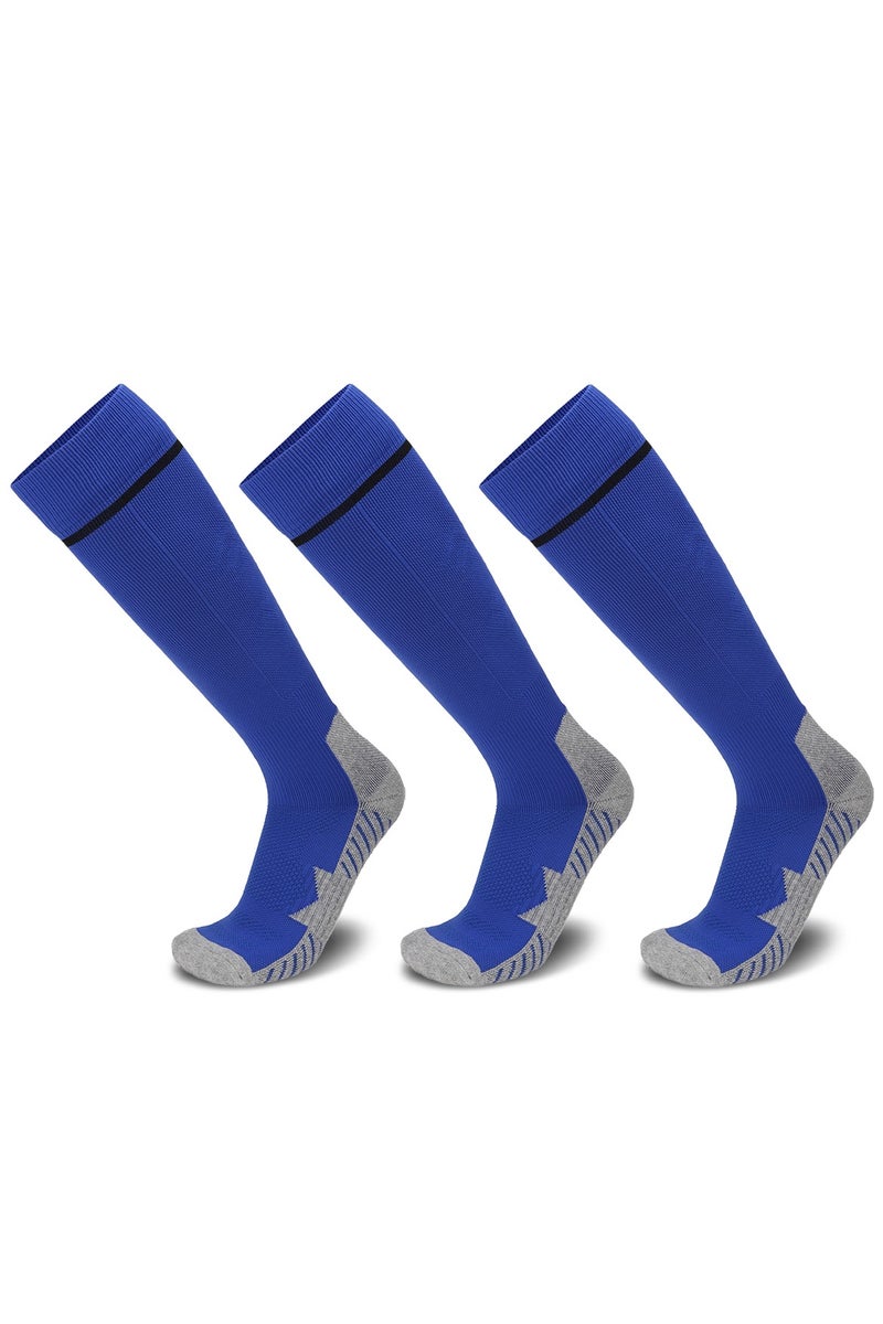 جناح السماء جوارب كرة القدم للرجال (1/2/3/4 زوج) وسادة رياضية، قابلة للتنفس، مريحة، مضادة للانزلاق، حماية من الوسادة، امتصاص العرق، جوارب رياضية للأطفال والشباب والبالغين - Image 1