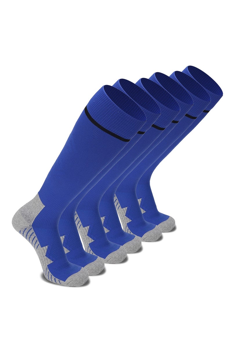 جناح السماء جوارب كرة القدم للرجال (1/2/3/4 زوج) وسادة رياضية، قابلة للتنفس، مريحة، مضادة للانزلاق، حماية من الوسادة، امتصاص العرق، جوارب رياضية للأطفال والشباب والبالغين - Image 2