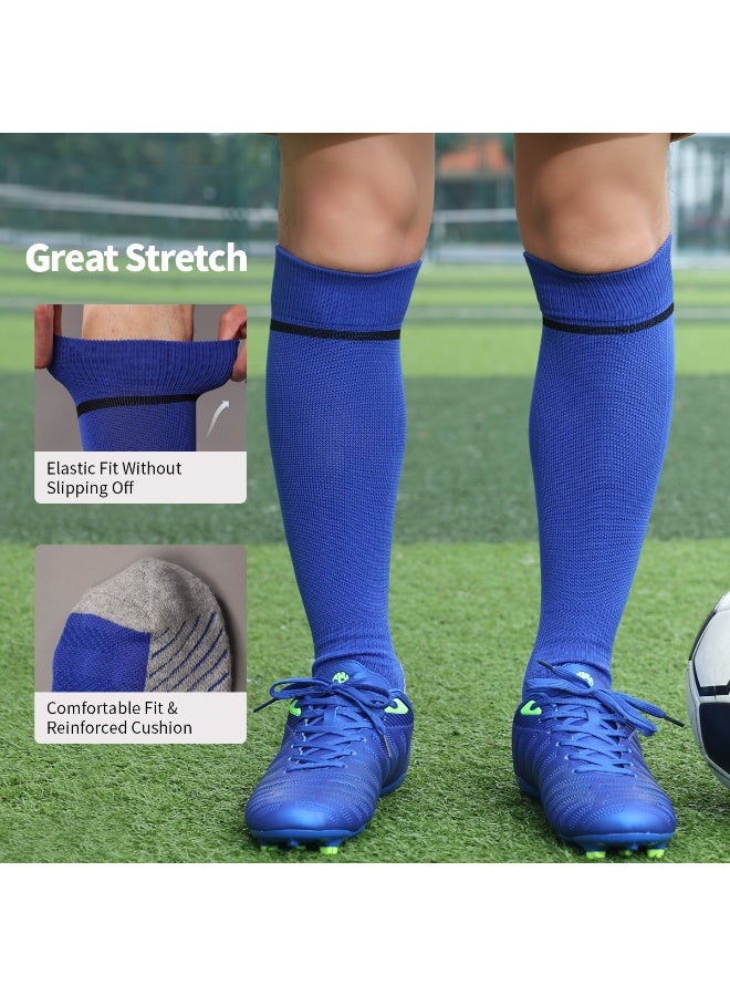 جناح السماء جوارب كرة القدم للرجال (1/2/3/4 زوج) وسادة رياضية، قابلة للتنفس، مريحة، مضادة للانزلاق، حماية من الوسادة، امتصاص العرق، جوارب رياضية للأطفال والشباب والبالغين - Image 3