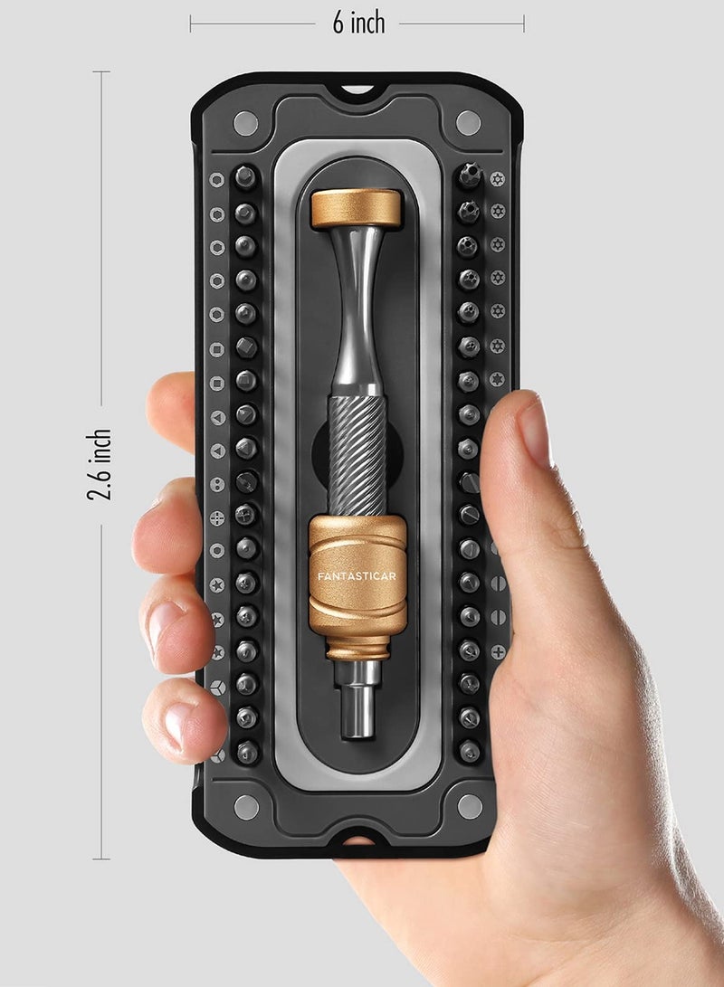 Zikra Precision Screwdriver Kit, 37Pcs with Low-Gravity Design Magnetic Driver Handle and Durable Steel Bits, for Electronics Repair, Computer, Phone, Watch, Eyeglass - Image 4