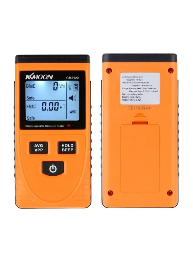 NIBEMINENT Digital Electromagnetic Radiation Tester Orange/Black - Image 3
