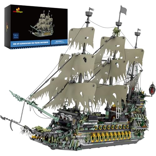 JMBricklayer Pirate Ship Building Set for Adults  Ghost Ship Flying Dutchman Model 5865 Pieces - Image 1