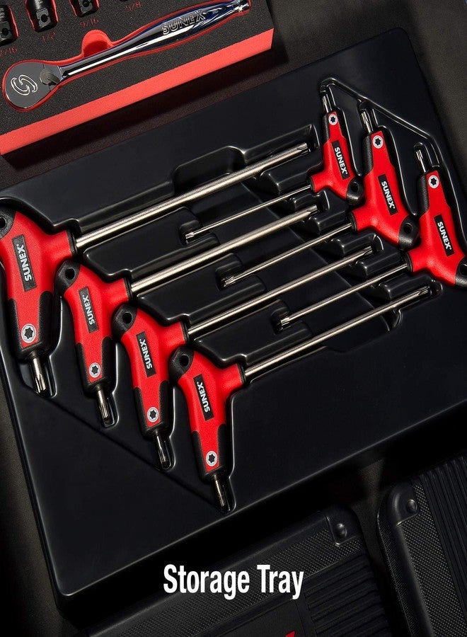 Sunex Tools Sunex 9857T, Star Hex Key Set, 7Piece, T10 to T40, Comfort Grip, Rubber Overmolded Handle, Storage Tray - Image 4