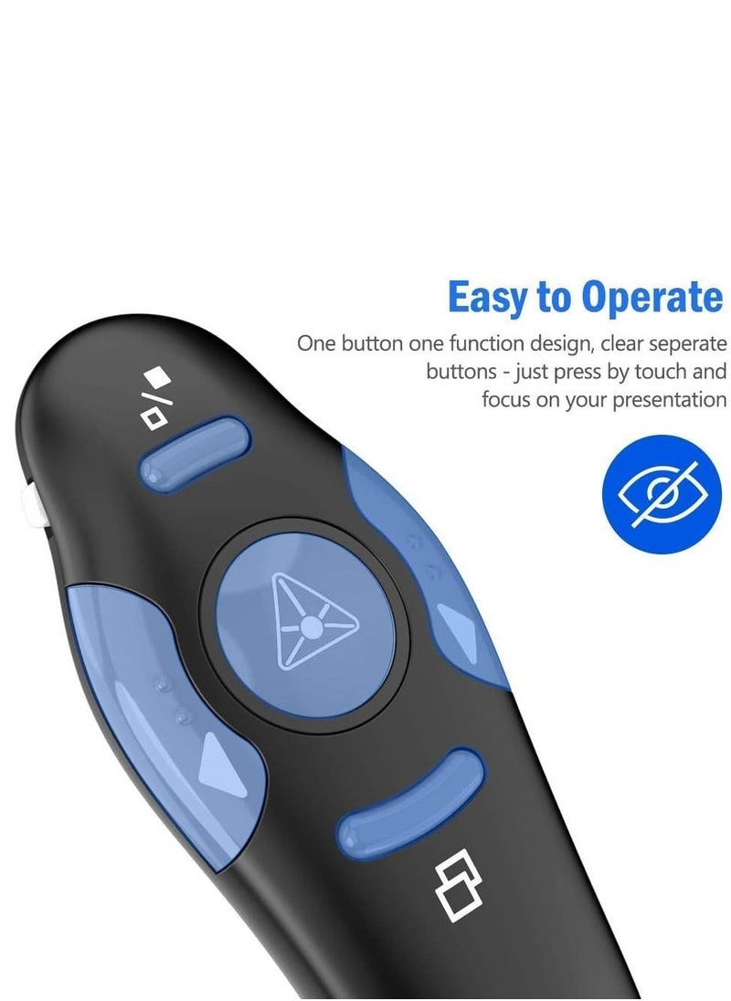 Generic - Presentation Clicker Wireless Presenter Remote Clicker for PowerPoint Presentation Remote, RF 2.4GHz USB Presentation Clicker PPT PowerPoint Clicker for Mac, Keynote, Computer, Laptop - Image 1