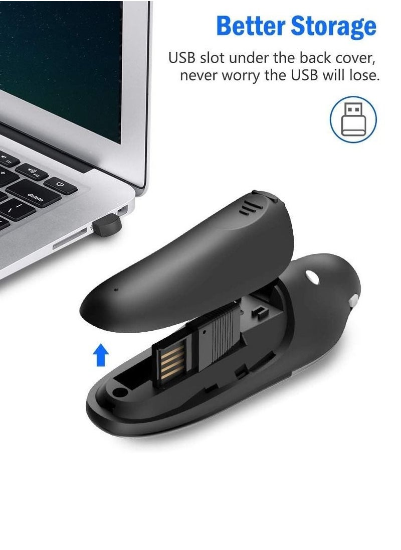 Generic - Presentation Clicker Wireless Presenter Remote Clicker for PowerPoint Presentation Remote, RF 2.4GHz USB Presentation Clicker PPT PowerPoint Clicker for Mac, Keynote, Computer, Laptop - Image 1