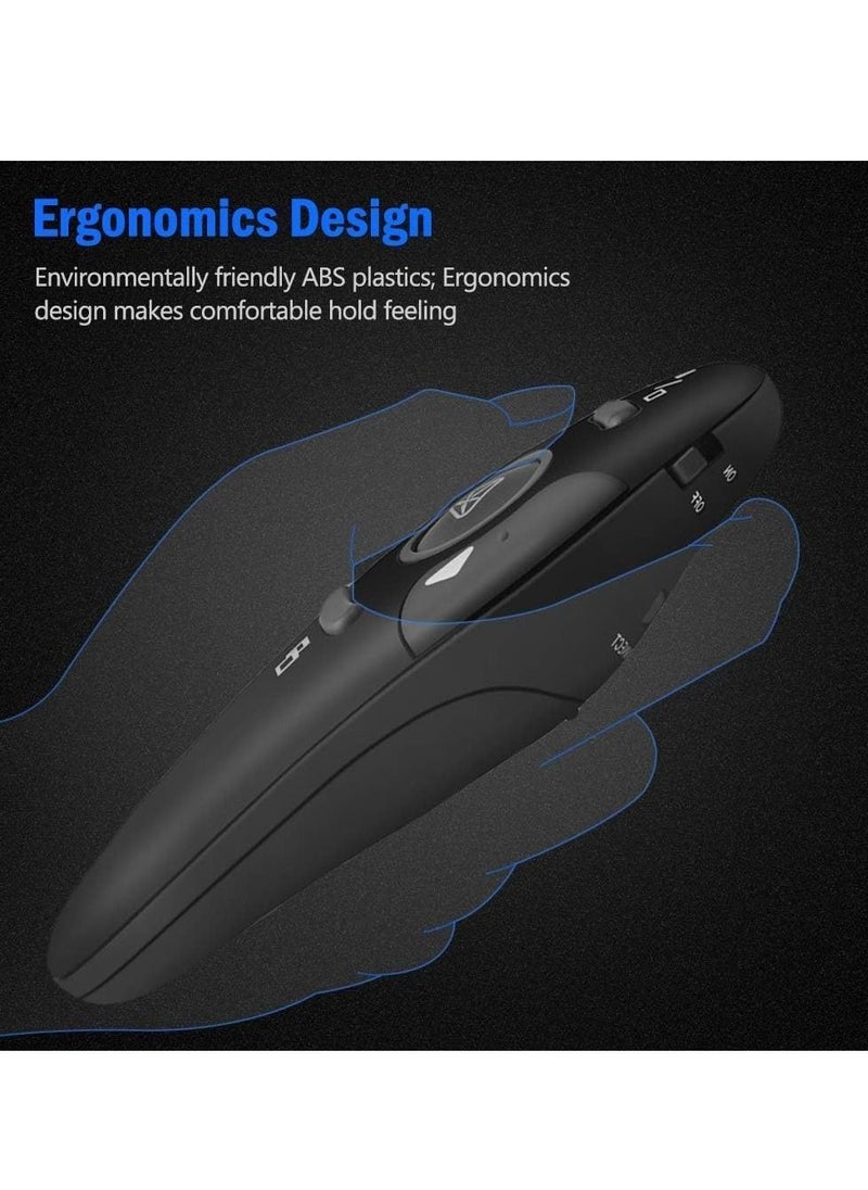 Generic - Presentation Clicker Wireless Presenter Remote Clicker for PowerPoint Presentation Remote, RF 2.4GHz USB Presentation Clicker PPT PowerPoint Clicker for Mac, Keynote, Computer, Laptop - Image 1