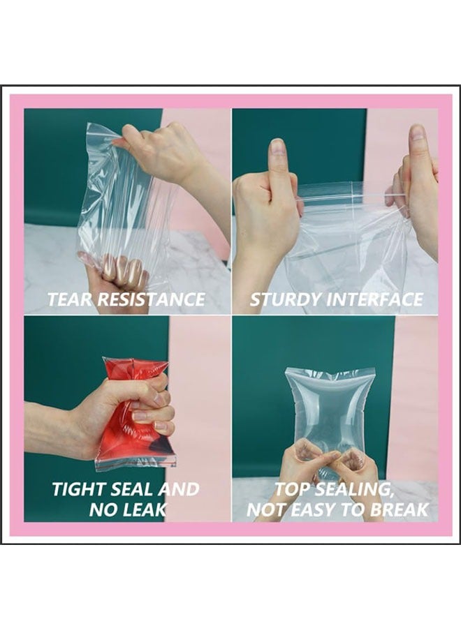 100pcs 15x22cm Reclosable Zip Lock Packing Reusable Poly Bags for Prints, Photos, Documents, Clothing, T-Shirt - Image 3