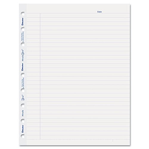 Blueline MiracleBind Notebook Refill Sheets 50 Sheets 9.25x7.25-Inch (AFR9050R) , White - Image 1