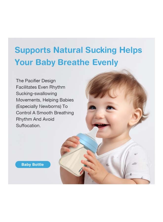 Dr.isla زجاجة حليب الأطفال PB01، 160 مل، مخصصة للرضع والأطفال الصغار، حلمة سيليكون، مادة PPSU+PP، نظام أير فليكس، مقاومة للصدمات، وردي - Image 5