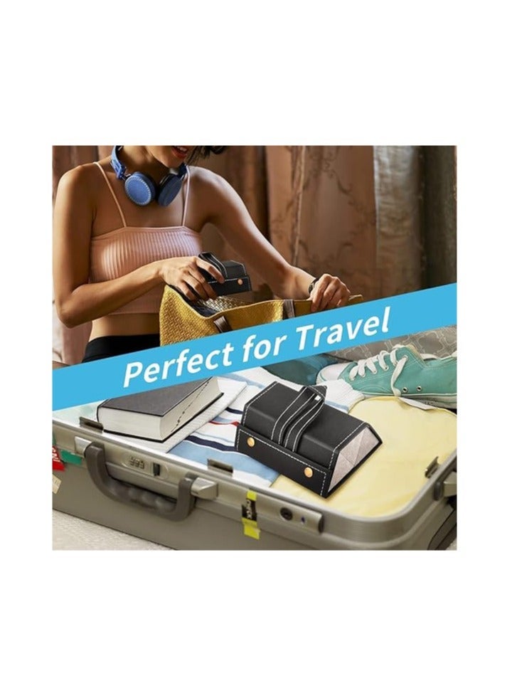 Sunglasses Organizer, Glasses Case Portable Travel Sunglasses Holder Foldable Eyeglasses Storage Box Hanging Eyewear Holder for Women Men