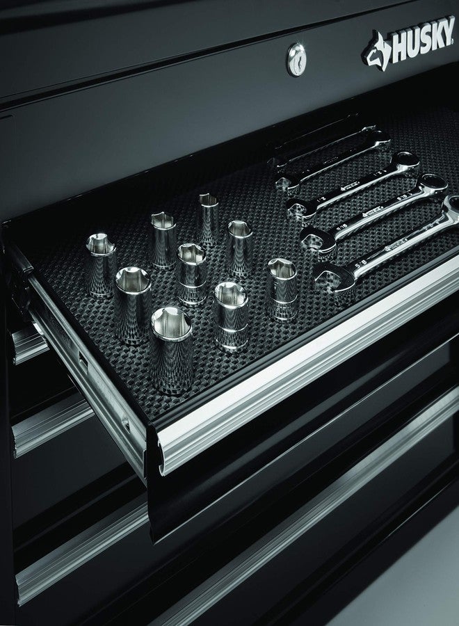 Con-Tact Brand Industrial Grip Premium Shelf Liner, Non-Adhesive and Non-Slip Drawer Liner, Heavy-Duty, Waterproof, Easy-to-Clean, 86" x 22", Black - Image 4