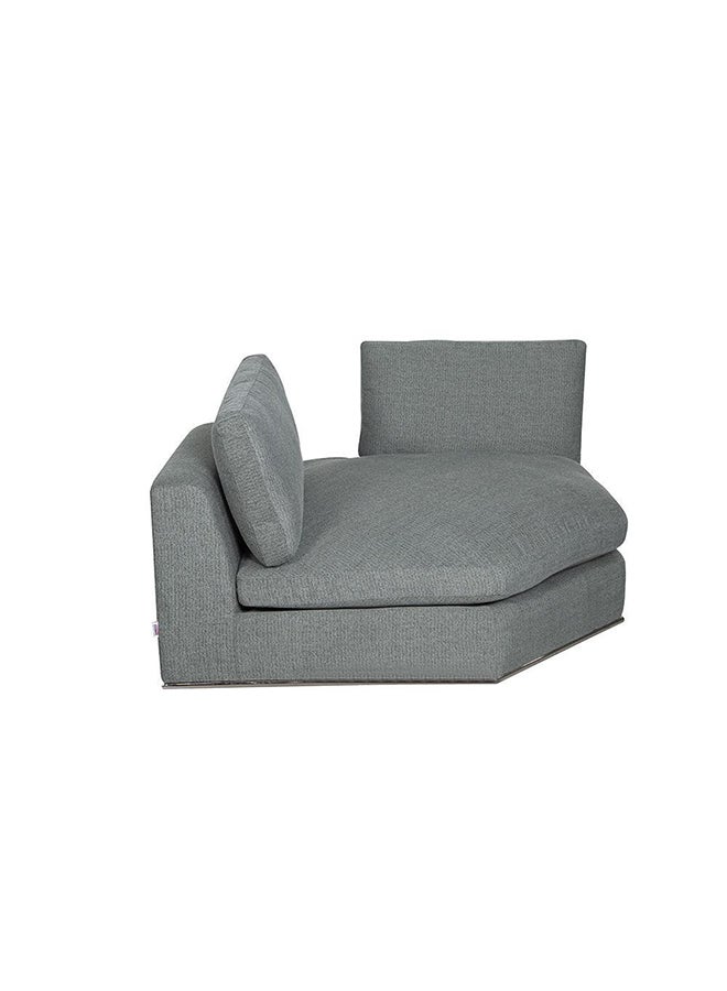 DANUBE HOME Paddington Corner Wedge Fabric Modular Sofa Modern Design Two Seat Sofas Comfortable Living Room Furniture L 150 x W 150 x H 66 cm Teal Green  - Image 3