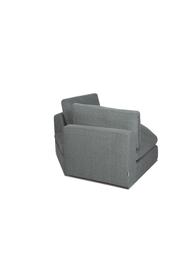 DANUBE HOME Paddington Corner Wedge Fabric Modular Sofa Modern Design Two Seat Sofas Comfortable Living Room Furniture L 150 x W 150 x H 66 cm Teal Green  - Image 4