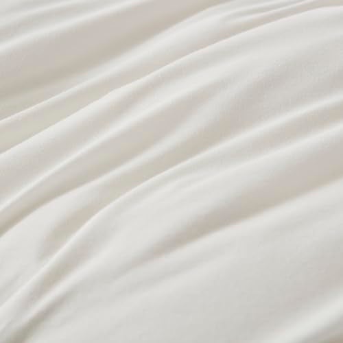 H HOUSEHOLD 100% Jersey Knit Cotton Queen Size Pillowcases Set of 2, Super Soft Breathable Pillow Cases, Envelope Closure, Stretchy T-Shirt Fabric (White, Queen Size Pillowcase (20" x 30")) - Image 5