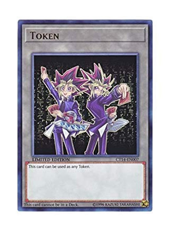 يو غي أوه! النسخة الإنجليزية CT14-EN007 الرمز: Yugi MUTO & Yami Yugi الرمز: MUTO Yuugi & Yami Yui (نادر جدًا) إصدار محدود