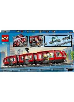 LEGO LEGO City Downtown Tram and Station Toy Set 60423 Building Toy Set (811 Pieces)  - Image 2