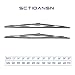 sctioansn OEM Quality 18 18 Premium AllSeasons Metal Frame JHook Windshield Wiper BladesSet of 2 - Image 2