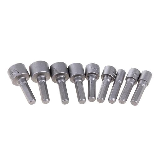 NityaEcommerce NITYA 9pcs 5mm13mm Professional Magnetic Nut Driver Bits Set Metric Socket 14 Hex Shank Impact Drill Bit Adapter For Power Tools - Image 4
