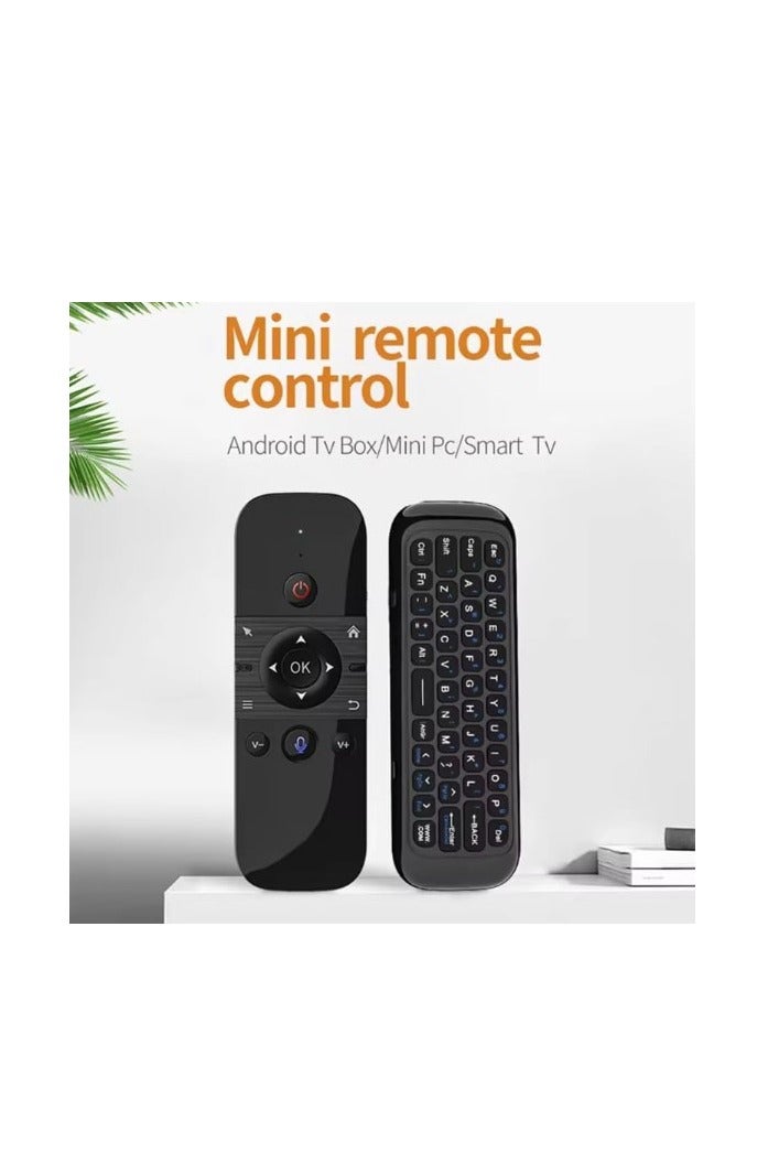 W1 2.4G Wireless Air Mouse and Keyboard Remote Control with 6-Axis Gyroscope Sensor, Infrared Learning, and USB Receiver – Compatible with Android TV Box & Smart TVs - Image 2
