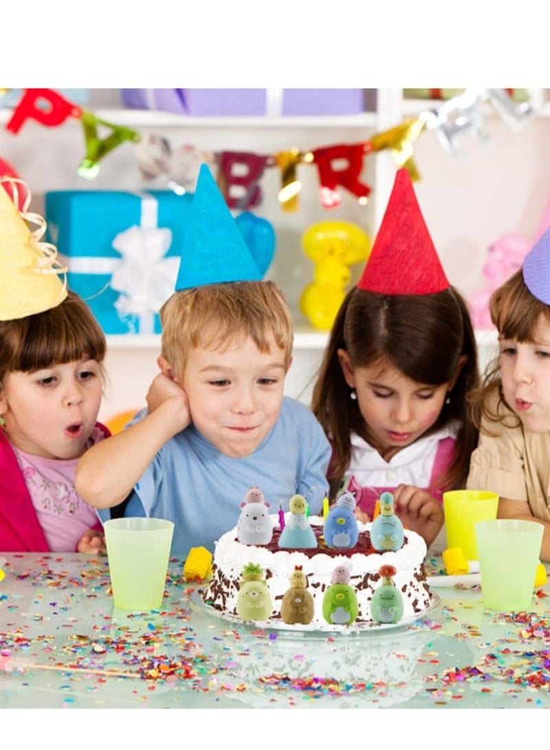 SYOSI Cake Decorations 8PCS Mini Figures for Birthday Party Decorations and Cupcakes High-Quality PVC Material for Kids - Image 2