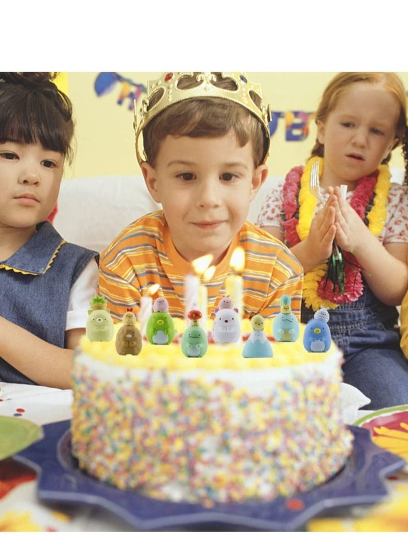 SYOSI Cake Decorations 8PCS Mini Figures for Birthday Party Decorations and Cupcakes High-Quality PVC Material for Kids - Image 3