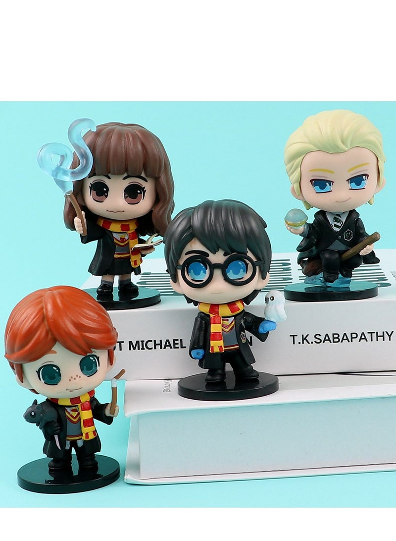 Harry Potter Collectible Figure Set of 8  Miniature Hermione Ron  Harry Potter Model Figurines  Display Pieces Perfect for Magical World Collectors - Image 3