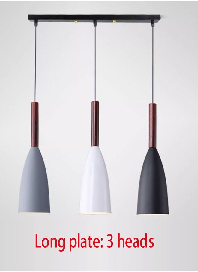 Haikomin - Modern 3 Pendant Lighting Nordic Minimalist Pendant Lights Over Dining Table Kitchen Island Hanging Lamps Dining Room Lights E27 - Image 1