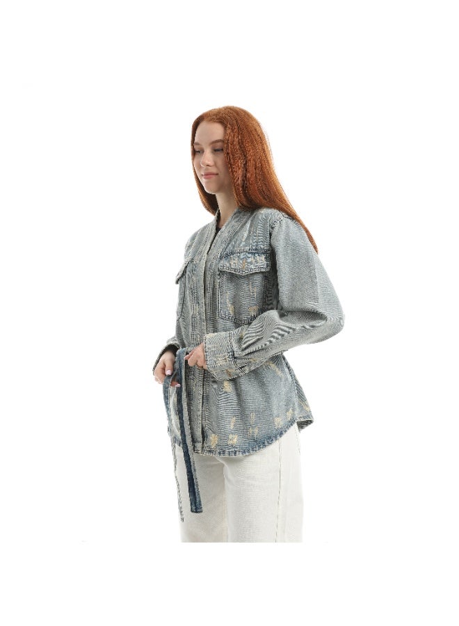 Coctail 17533-denim jacket-blue - Image 2