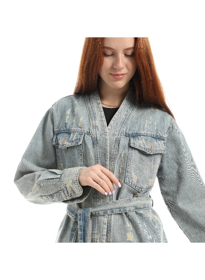 Coctail 17533-denim jacket-blue - Image 4