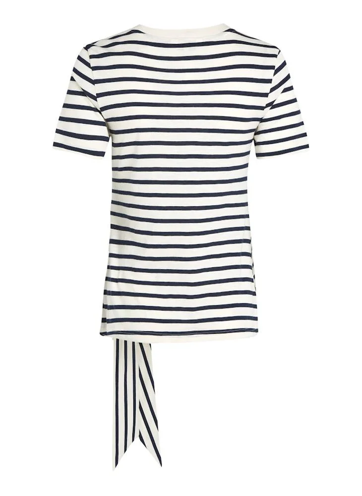 TOMMY HILFIGER KNOT ROUND-NK SS TEE