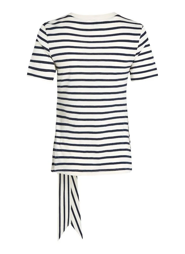 TOMMY HILFIGER KNOT ROUND-NK SS TEE