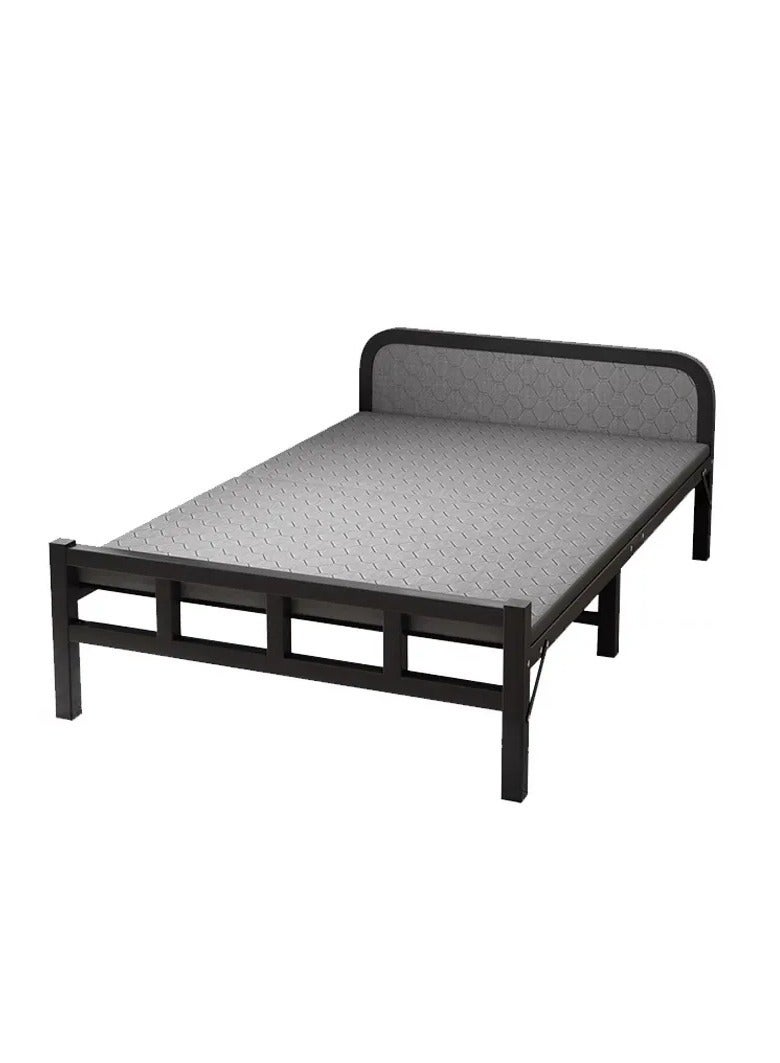Generic Folding bed installation-free,plank bed, Portable Foldable Beds Strong Sturdy Frame,lunch break bed, simple bed, iron bed,Home and Office economy bed 100x190cm  - Image 2