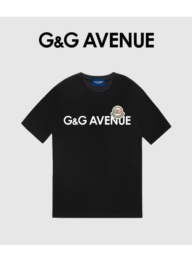 G&G AVENUE Mens V-Neck Letter Print T-Shirt Funny Graphic T Shirt Short Sleeve Tops - Image 1