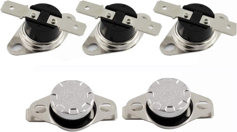 RuiLing 5-Pack KSD301 40 Degrees Centigrade Thermostat Thermal Control Switch 250V 10A Normally Closed NC Thermostat Temperature Switch - Image 1
