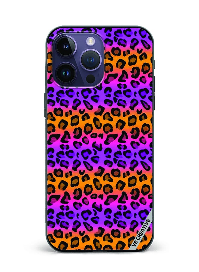 Protective Case Cover For Apple iPhone 16 Pro Max Leopaeerd Design Multicolour