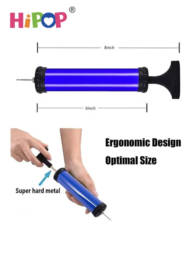 هيبوب مضخة كرة محمولة، مجموعة مضخة هواء مع إبرة، فوهة، خرطوم تمديد للكرة، مناسبة لكرة السلة، كرة القدم، الكرة الطائرة، كرة الماء، الرجبي، والكرات القابلة للنفخ - Image 2