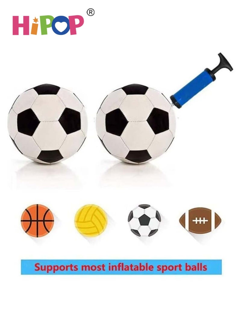 هيبوب مضخة كرة محمولة، مجموعة مضخة هواء مع إبرة، فوهة، خرطوم تمديد للكرة، مناسبة لكرة السلة، كرة القدم، الكرة الطائرة، كرة الماء، الرجبي، والكرات القابلة للنفخ - Image 4