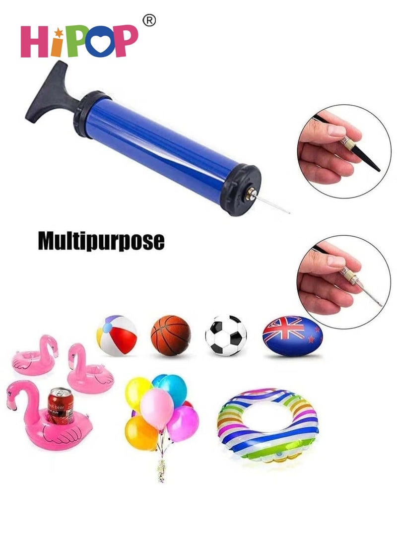 هيبوب مضخة كرة محمولة، مجموعة مضخة هواء مع إبرة، فوهة، خرطوم تمديد للكرة، مناسبة لكرة السلة، كرة القدم، الكرة الطائرة، كرة الماء، الرجبي، والكرات القابلة للنفخ - Image 3