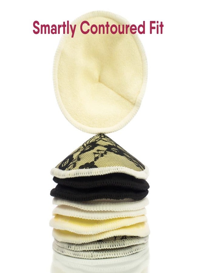 NatureBond Reusable Nursing Pads. Set of 10 Nipple Pads for Breastfeeding, Breathable Breast Pads for Breastfeeding with Wash Bag & Box, Viscose Made from Bamboo - Image 4