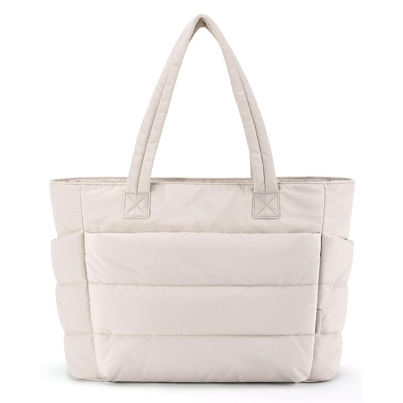 حقيبة توت كبيرة السعة من البوليستر مقاومة للماء مع سحاب - Image 2