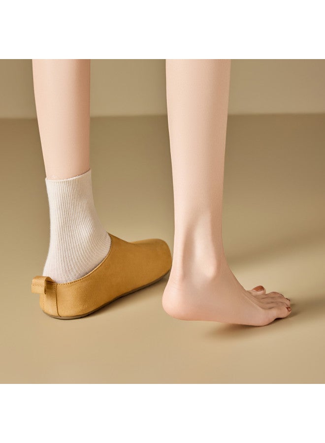 Josiny Autumn And Winter Simple Plain Surface Relaxed Lazy Outfit Lightweight Comfortable Soft Flats - Image 3