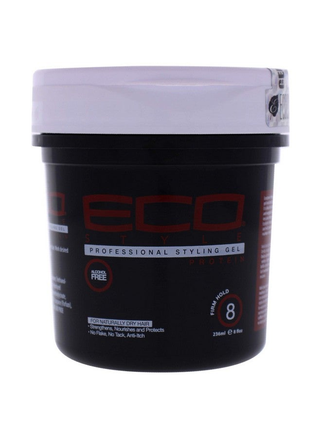 ecoco Eco Style Gel Protein Firm Hold Nourishes And Fortifies Hair Ideal For Roller Sets And Wraps Helps Strengthen And Protect Dry Or Naturally Coarse Hair Antiitch And No Flaking 8 Oz - Image 2