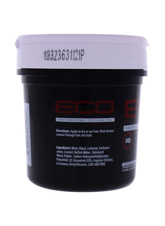 ecoco Eco Style Gel Protein Firm Hold Nourishes And Fortifies Hair Ideal For Roller Sets And Wraps Helps Strengthen And Protect Dry Or Naturally Coarse Hair Antiitch And No Flaking 8 Oz - Image 3