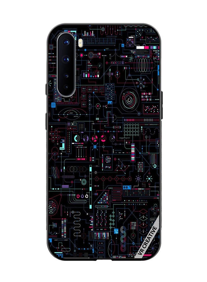 VR CREATIVE Protective Case Cover For OnePlus Nord Circuit Board Design Multicolour - Image 1