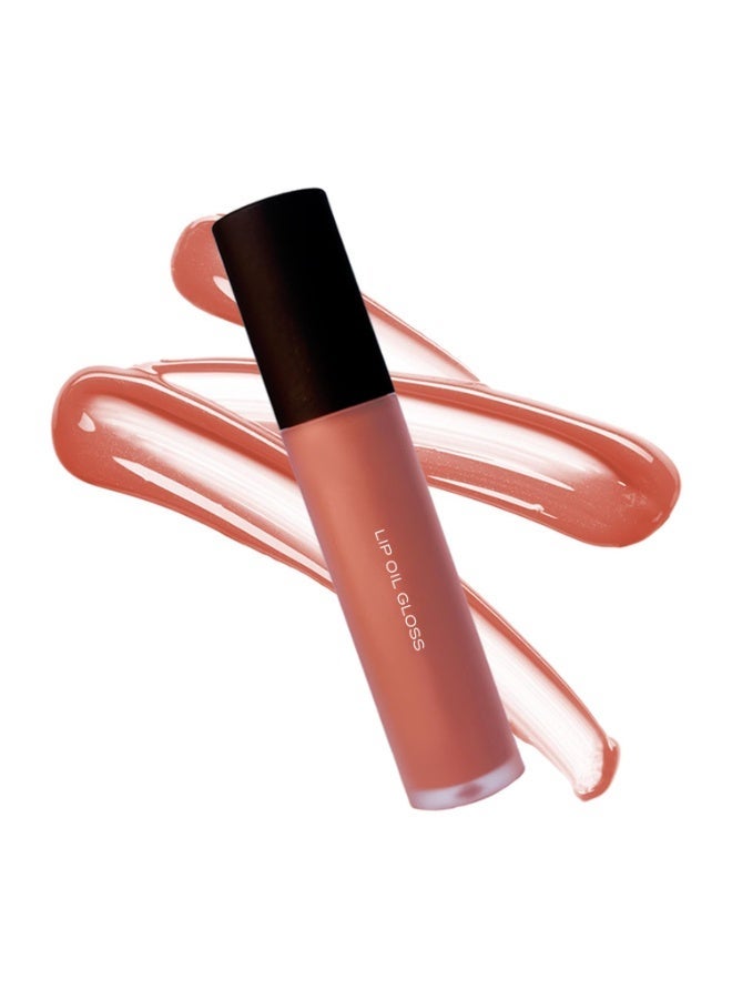 Ruby's Organics Lip Oil Gloss for Women and Girls, All Skin Tones- Moisturizing, Long Lasting, Non Sticky and Non Drying Formula, Glossy Texture, Natural Lip Makeup, Paraben Free - Toffee, 6.5ml - Image 1